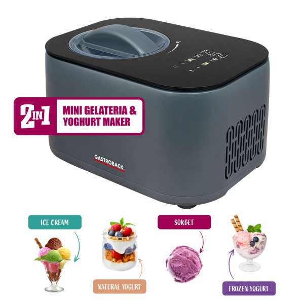 Mini Gelateria: 2-in-1 Compressor Ice Cream Maker 1 l