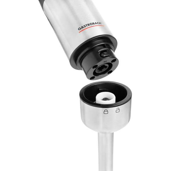 GASTROBACK 60973 4 in 1 XXL Hand Blender Professional 1500W Stainless Steel Titanium Coated 20 Speed Levels and Turbo