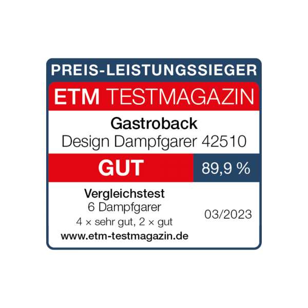 GASTROBACK® Food Steamer - 62510 - Design Food Steamer