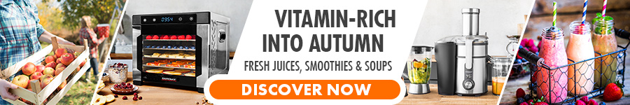 Vitamin-rich for autumn - fresh juices, smoothies and soups