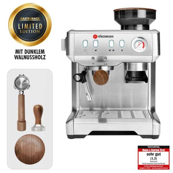 GASTROBACK® Siebträgermaschine - 42624 DER FEINSCHMECKER Espressomaschine als Sonderedition mit edlen Hölzern