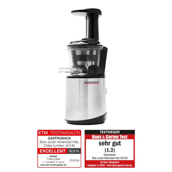 GASTROBACK® Juicer - 60145 - Slow Juicer Advanced Vital