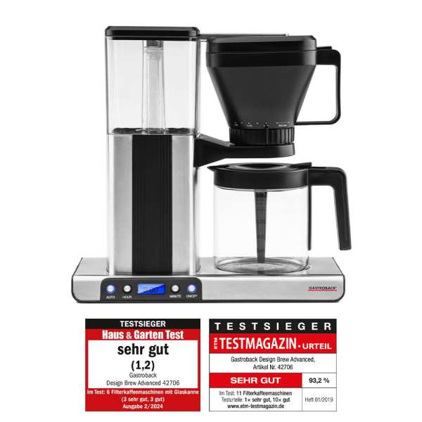 GASTROBACK® Filter Coffee Machine - 42706 - Design Brew Advanced
