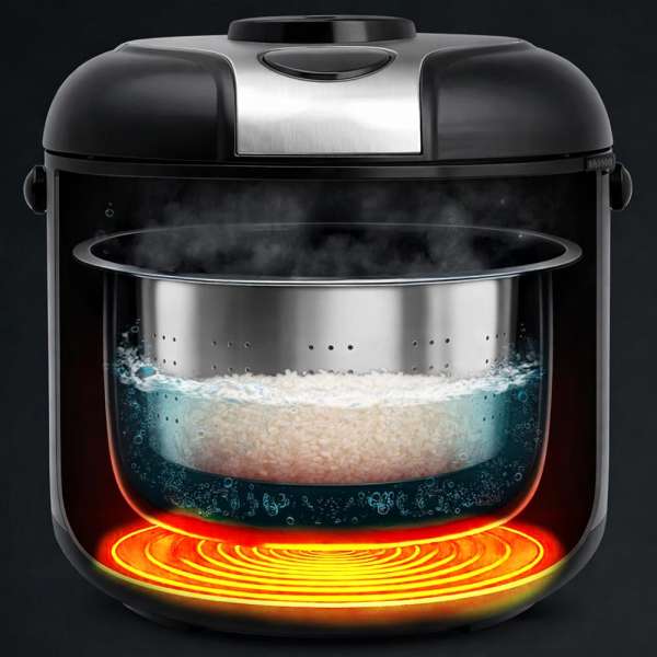 Rice Cooker RiceControl Low Carb & Steam 3 L