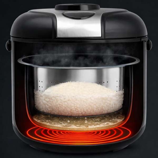 Rice Cooker RiceControl Low Carb & Steam 3 L