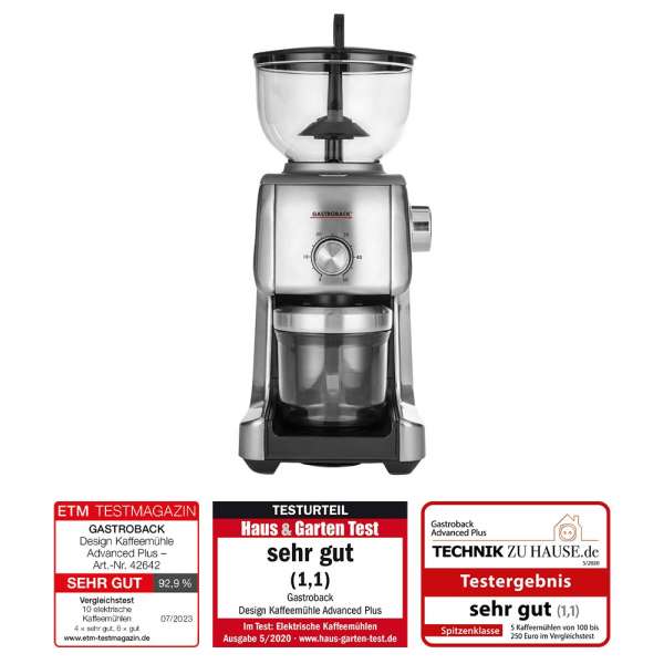 GASTROBACK® Coffee Grinder - 62642 - Design Coffee Grinder Advanced Plus