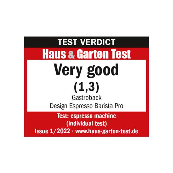 GASTROBACK® Portafilter Machine - 62616 Design Espresso Barista Pro