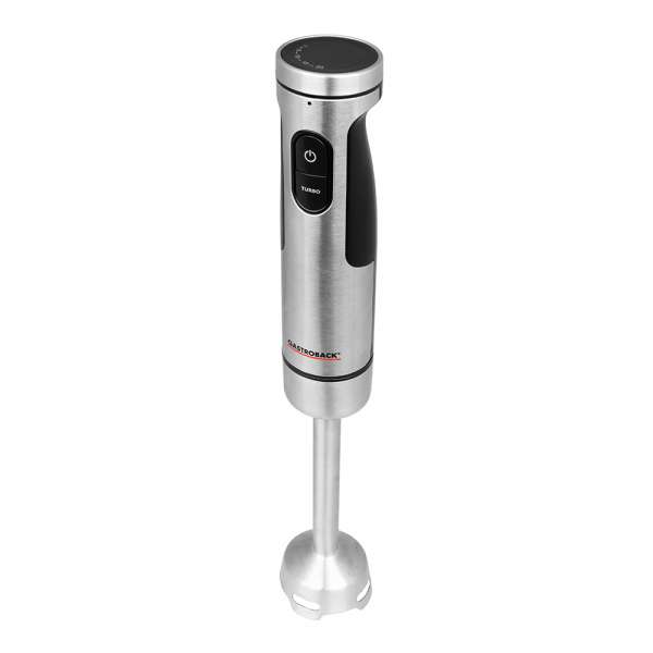 GASTROBACK 60973 4 in 1 XXL Hand Blender Professional 1500W Stainless Steel Titanium Coated 20 Speed Levels and Turbo