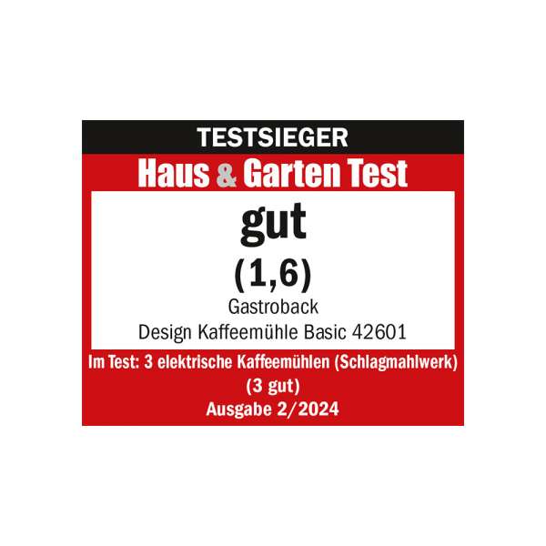 GASTROBACK® Coffee Grinder - 62601 - Design Coffee Grinder Basic