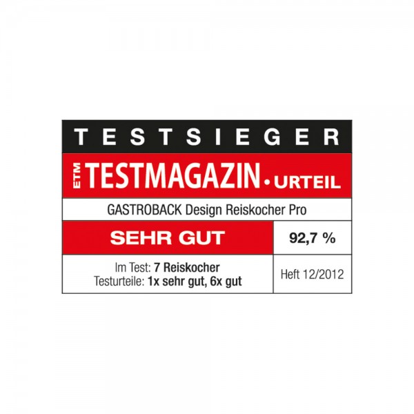 GASTROBACK® Rice Cooker - 62518 Design Rice Cooker Pro