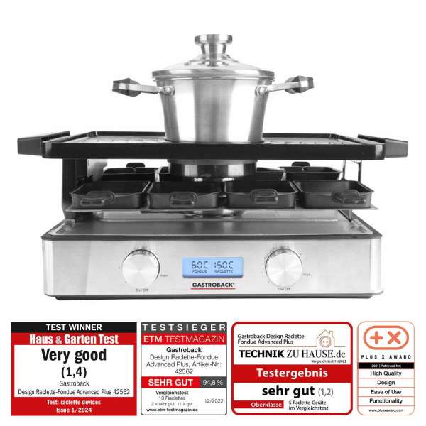 Design Raclette-Fondue Advanced Plus